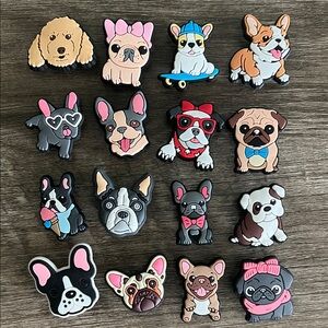 JIBBITZ New PUPPY LOVE. Set of 16. Super cute. Crocs & similar. 🐶